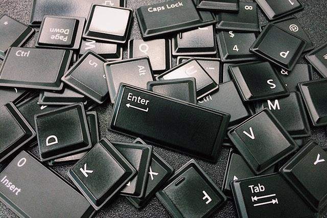 Geknackte Tastaturtasten