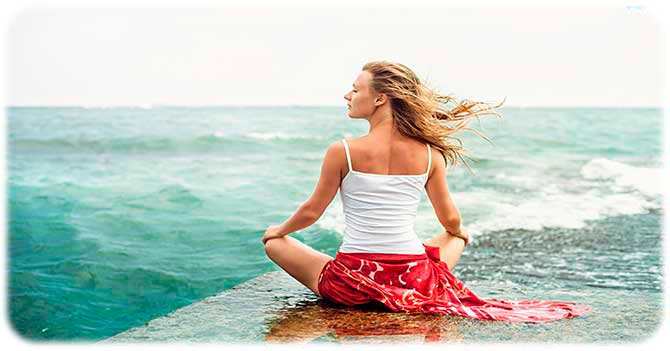 Meditation am Meer