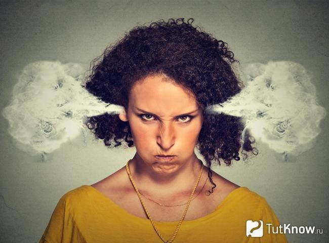 Aggression bei einer Frau