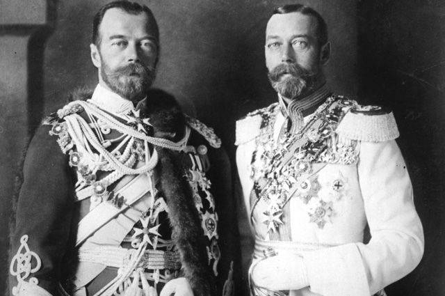 Nikolaus II. und Georg V.