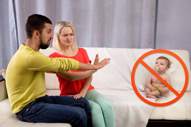 Machen Sie sich keine Vorwürfe, warum Sie kein Kind haben wollen.
