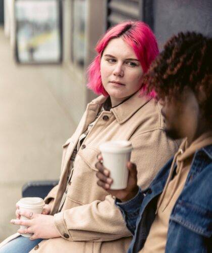 Ehepaar beim Kaffee